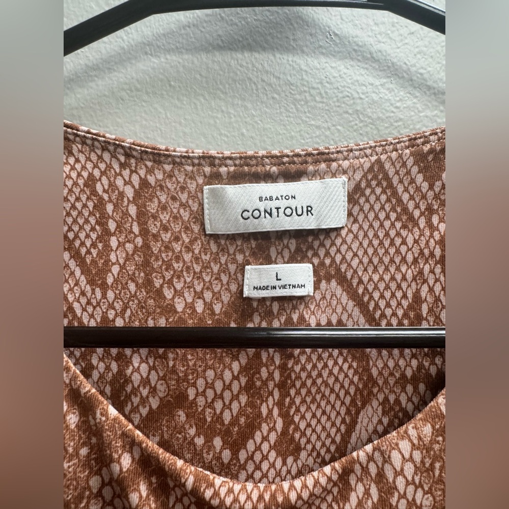 Babaton Contour Brown Patterned Top - image 3